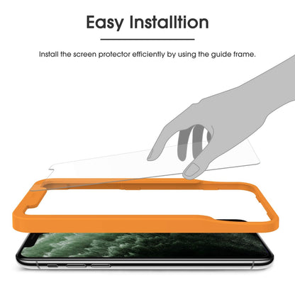 Pack of 4 Tempered Glass Screen Protector Film for iPhone 11 Pro/X/XS [Installation Kit Provided] Anti-Scratch, Easy Installation, Bubble-Free, Transparent [5.8 Inches/5.8 Inches)