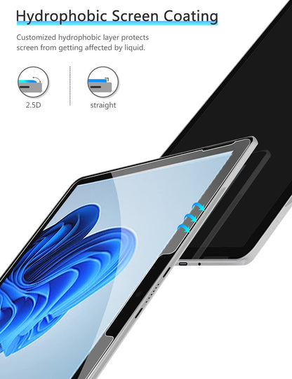 [2 Pack Screen Protector Compatible for Microsoft Surface Go 3 / Surface Go 2 / Surface Go (2021/2020/2018 Released), Tempered Glass High Definition