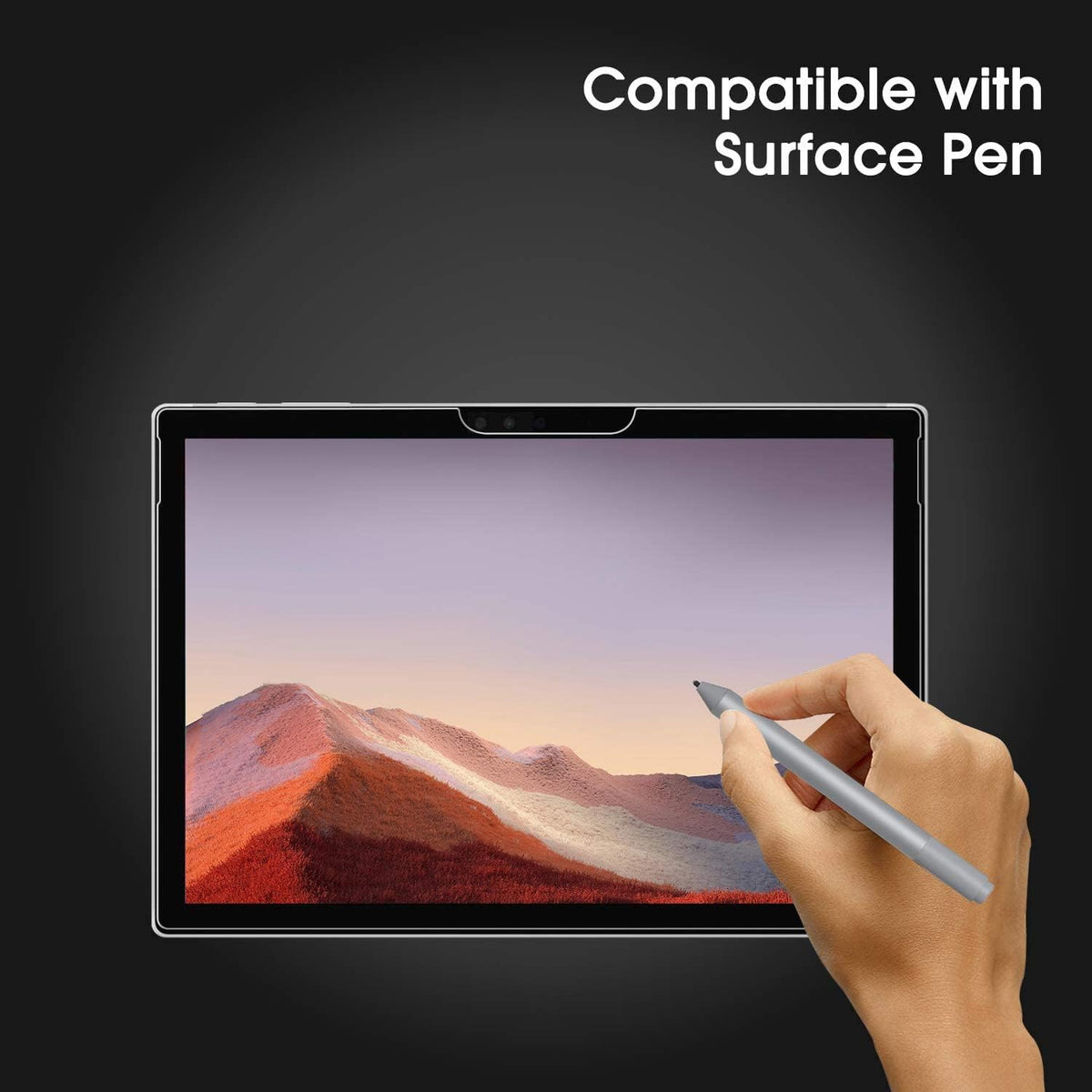 Screen Protector for Surface Pro 7+/7/6/5/4 12.3inch, HD Clarity