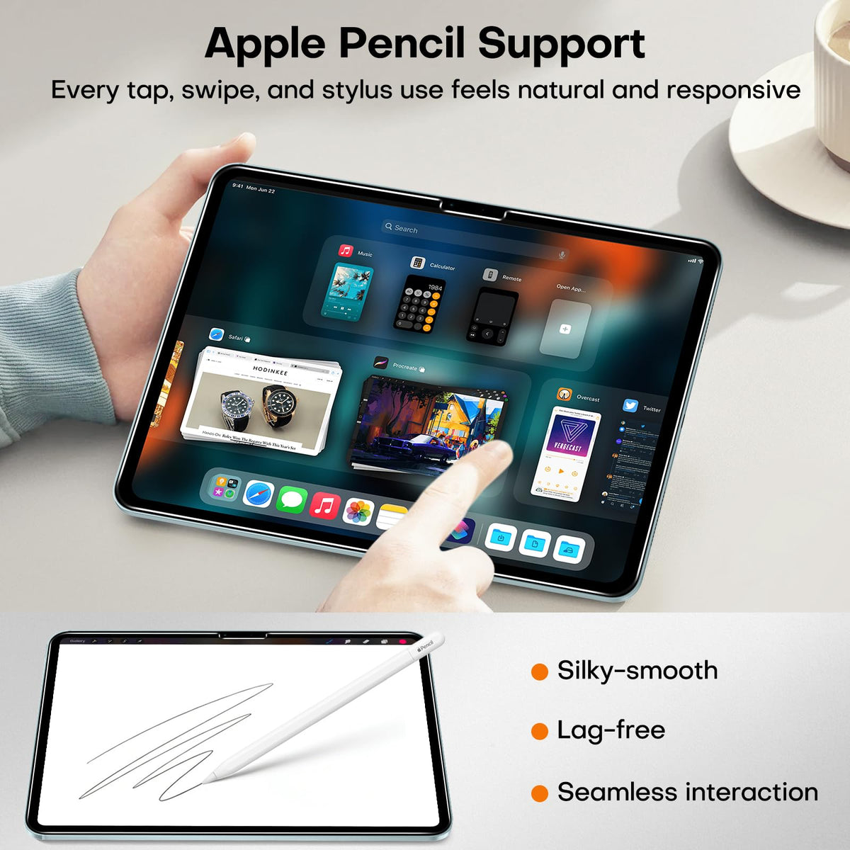 2 Pack Privacy Screen Protector for iPad Air 13 Inch M4/M3/M2