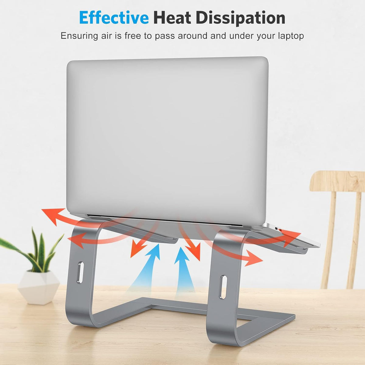 Laptop Stand, Detachable Mount for MacBook Air/Pro Dell HP Grey