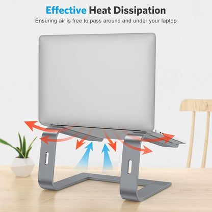 Laptop Stand, Detachable Mount for MacBook Air/Pro Dell HP Grey