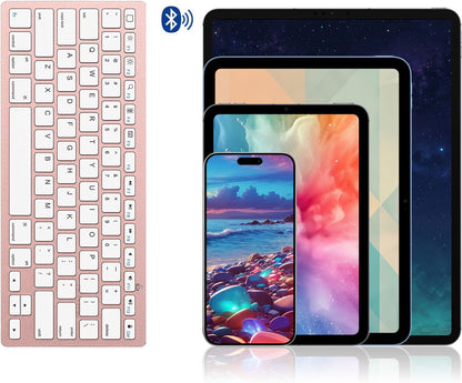 Ultra-Slim Bluetooth Keyboard for iPad,iPad Pro/Air/Mini,iPhone
