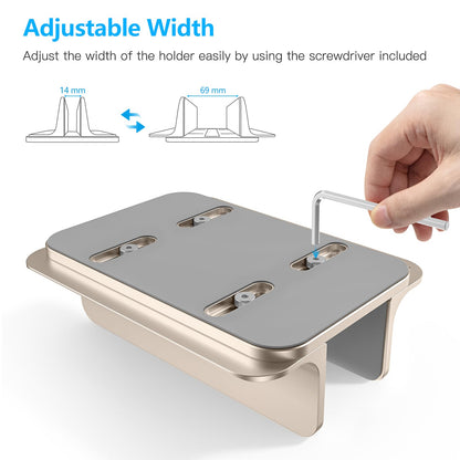 Vertical Laptop Stand Holder, Adjustable Dock for MacBook, Starlight