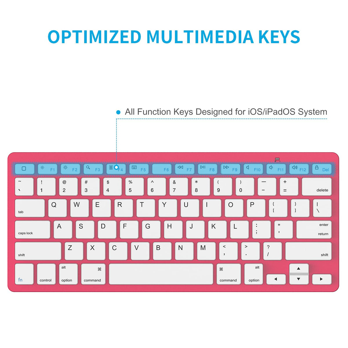 Ultra-Slim Bluetooth Keyboard for iPad,iPad Pro/Air/Mini,iPhone