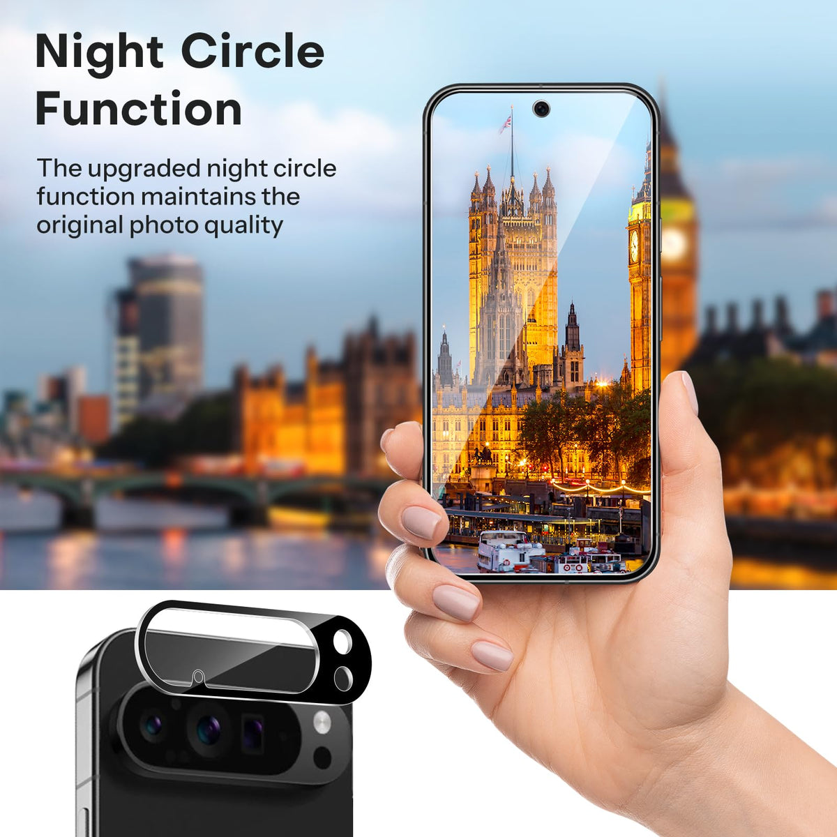 3+2 Pack for Google Pixel 10 Pro XL Screen Protector 6.8 Inch 2025