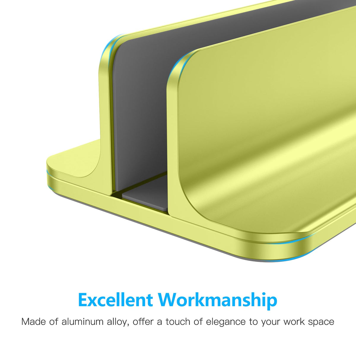 Vertical Laptop Stand Holder, Adjustable Dock for MacBook, Citron