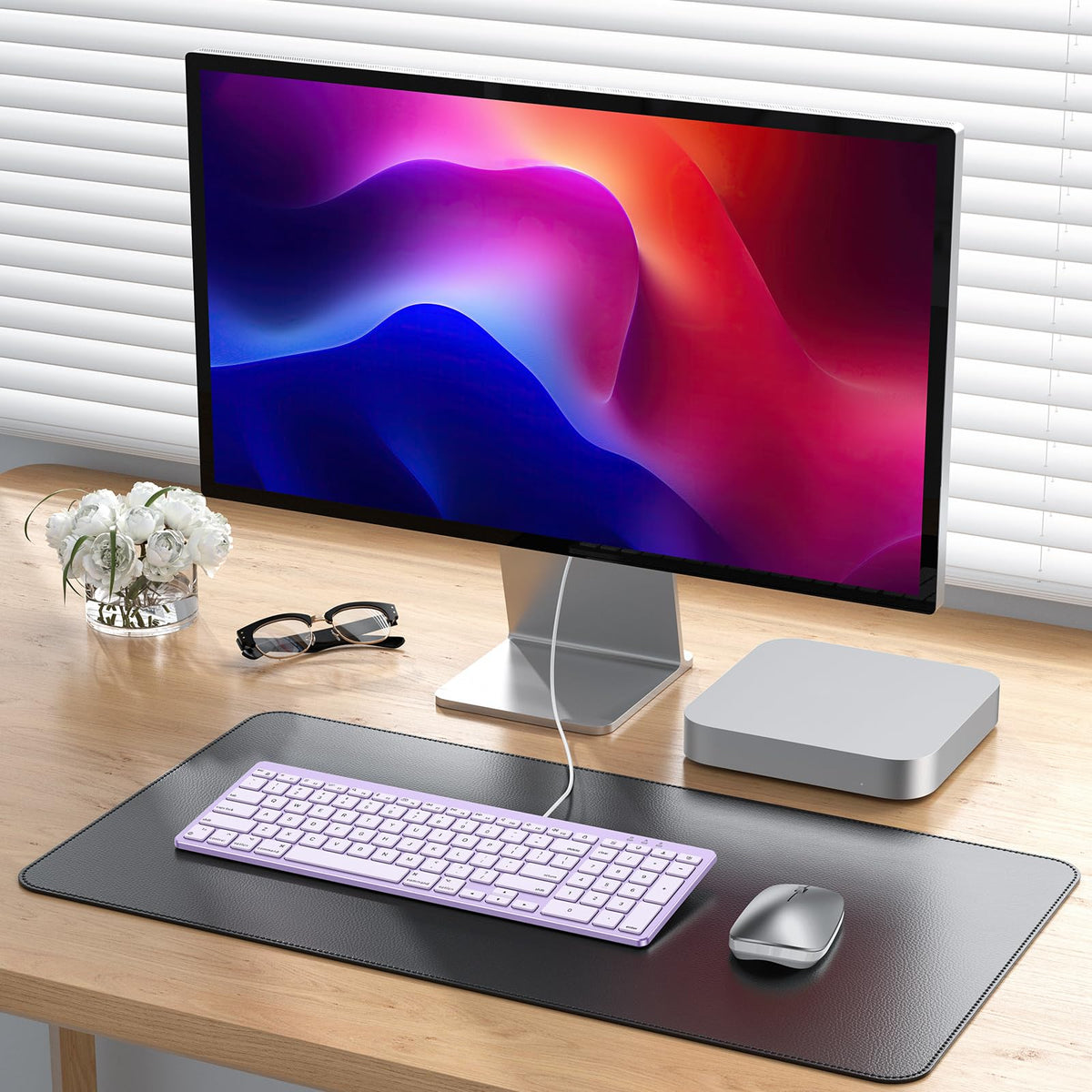 USB-A & Type-C Dual Interface Wired Keyboard for Mac, Numeric Keypad