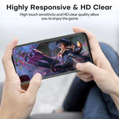 3+2 Pack Screen Protector for Google Pixel 6a (6.1 Inch 2022 Release), 3 Pack Tempered Glass Screen Protector & 2 Pack Camera Lens Protector, Bubble Free/Scratch Resistant