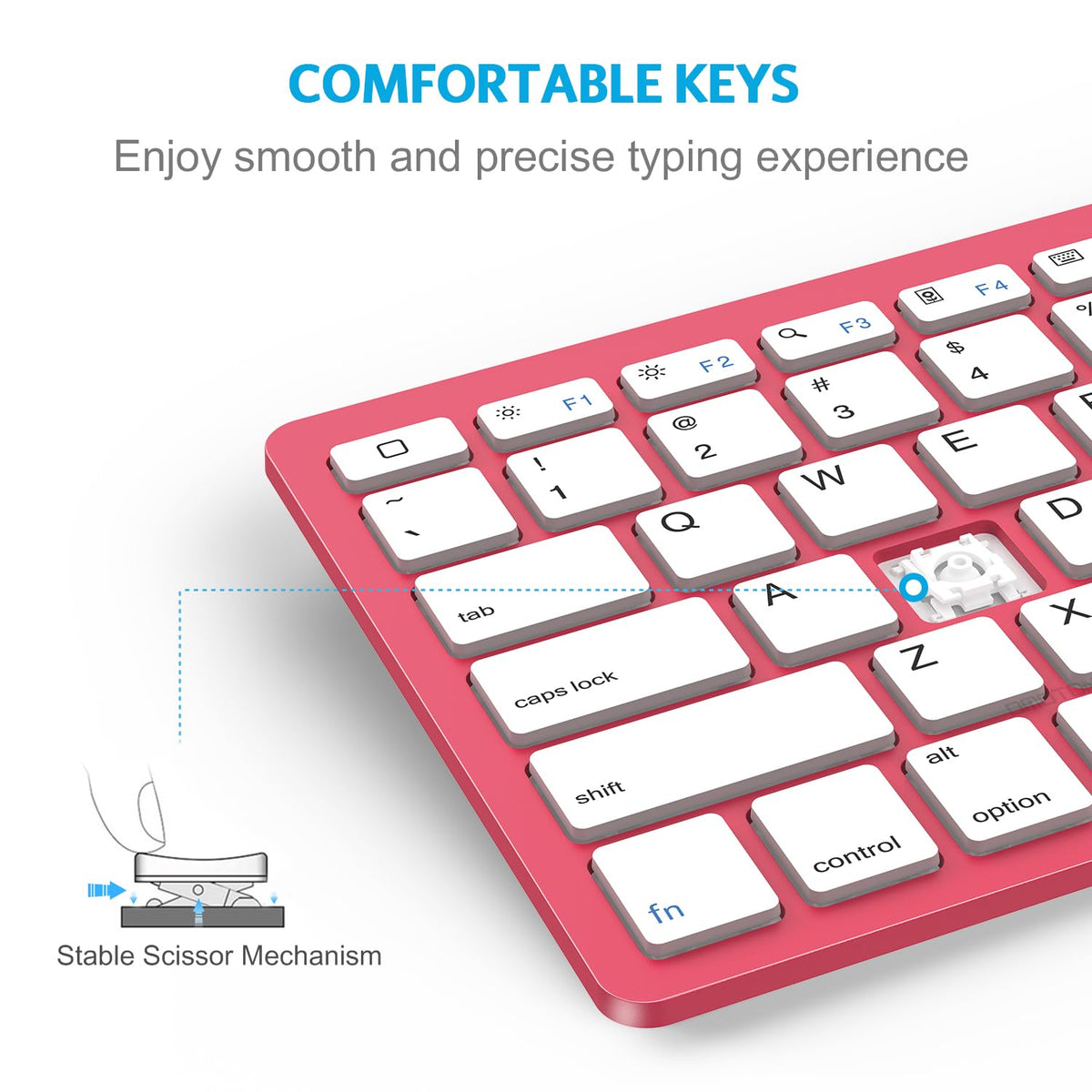 Ultra-Slim Bluetooth Keyboard for iPad,iPad Pro/Air/Mini,iPhone