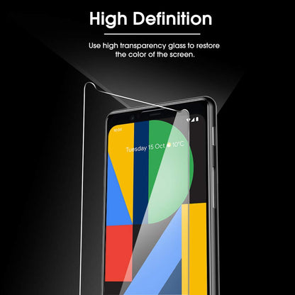 [4 Pack Screen Protector for Google Pixel 4 (5.7 Inch), Tempered Glass/Scratch Resistant/Only Cover Display Area