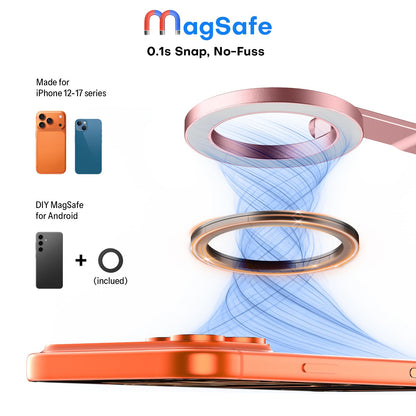 TP06-E [3-Adjust] Sturdy Magnetic Phone Tripod for iPhone 17, Pink