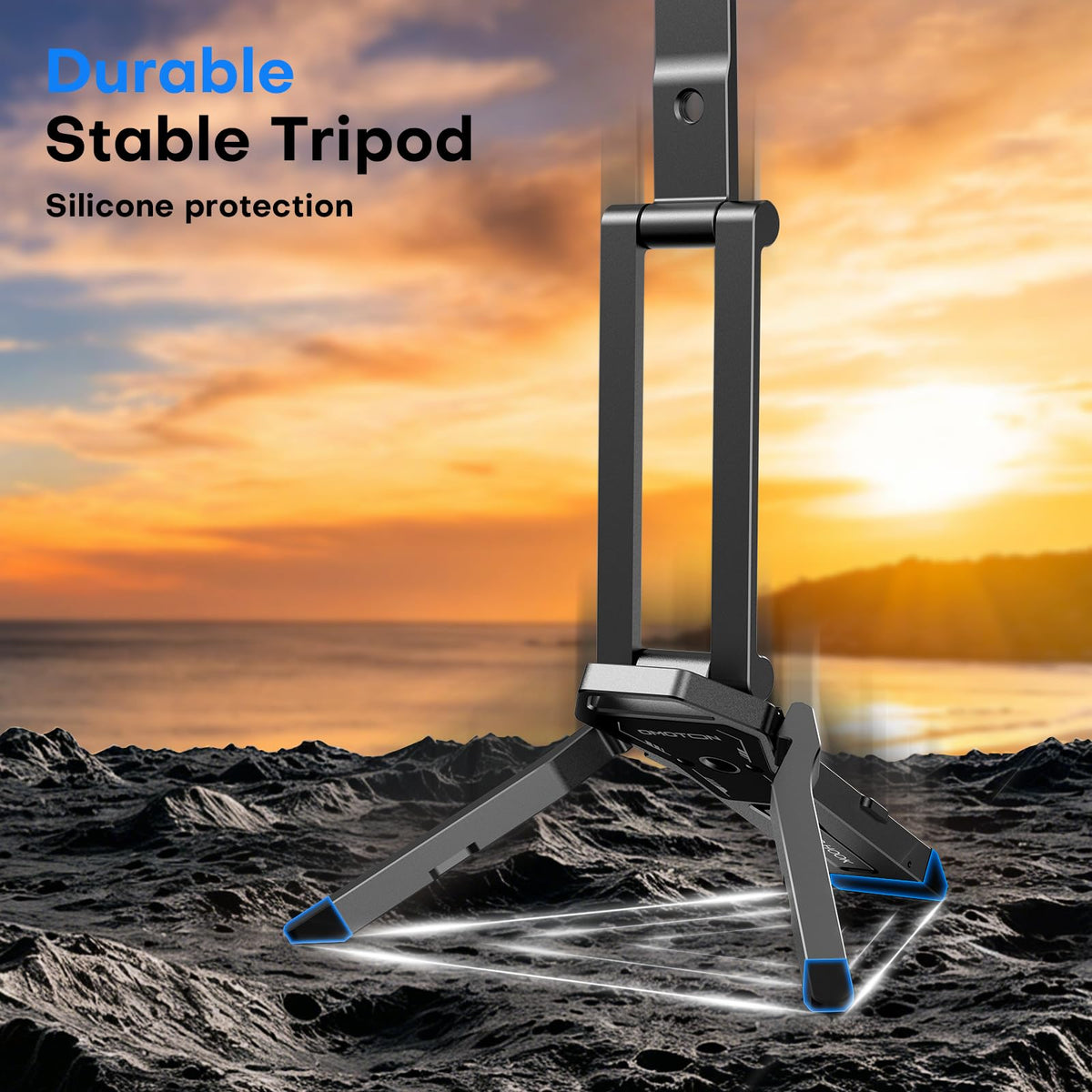 TP06-E [3-Adjust] Sturdy Compact Magnetic Phone Tripod for iPhone 18, Black