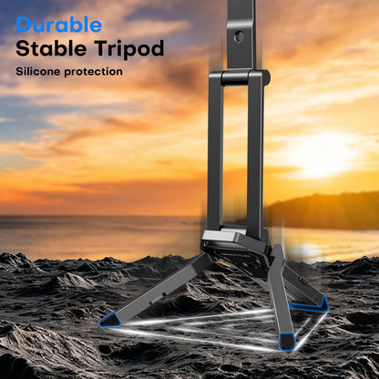 TP06-E [3-Adjust] Sturdy Compact Magnetic Phone Tripod for iPhone 18, Black