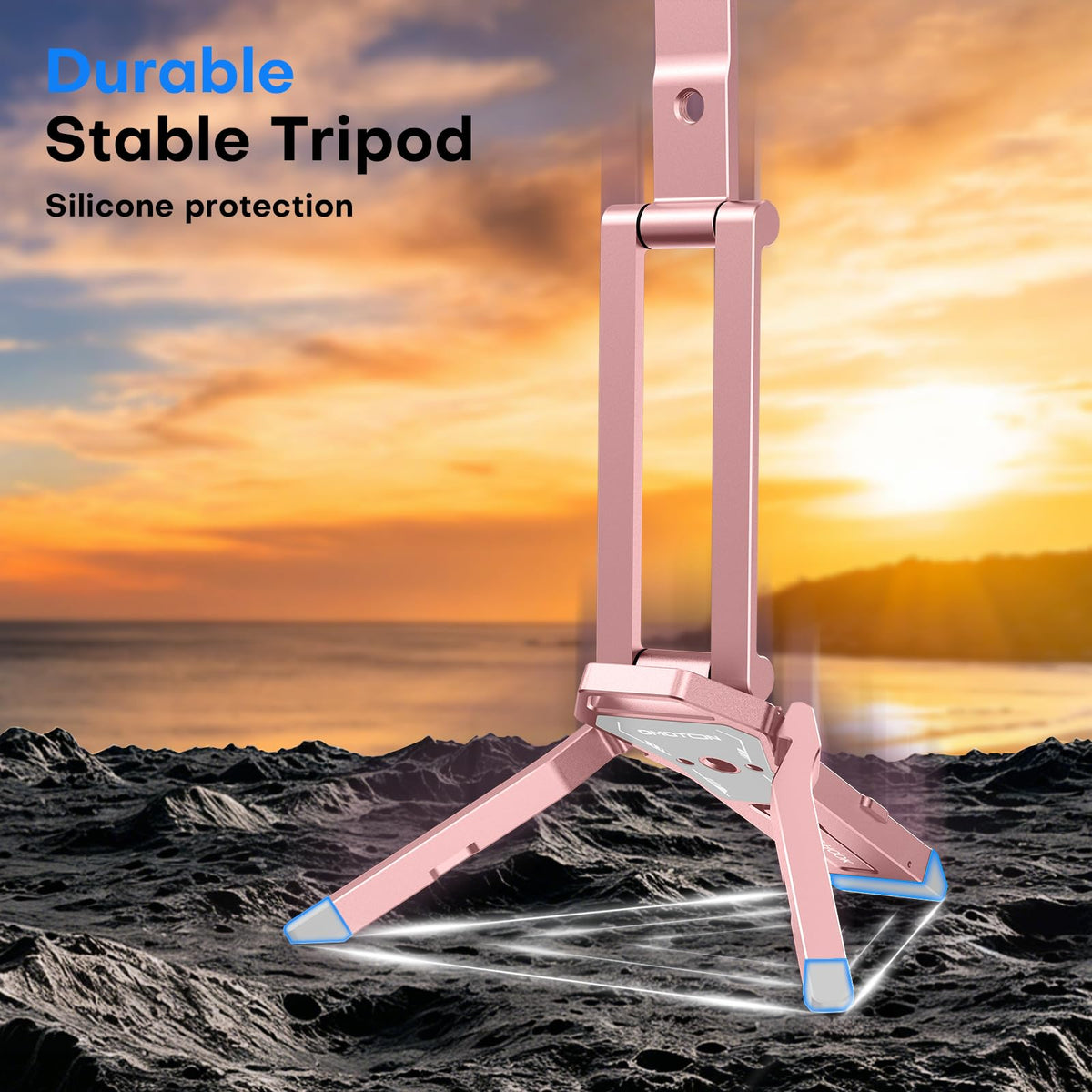 TP06-E [3-Adjust] Sturdy Magnetic Phone Tripod for iPhone 17, Pink